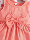 Baby Girl Butterfly Print Coat with a Bow Dress Set, for Outdoor FD6141I