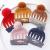 Red Hello Baby Knitted Warm Winter Wool Cap (6 Months -3 Years) CP5083A
