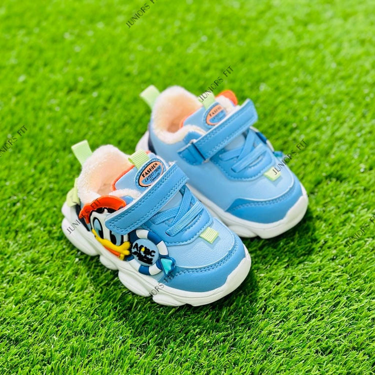 Blue with Duck Face Jogger Shoes SH7041A