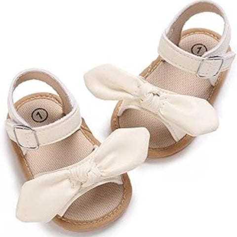 Off-white Sandals with Bow SDL7502A