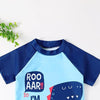 Sky Blue Shirt & Short Swimsuit 2 PCs Set with Cap SWM6154B