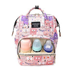 Pink Cat Face Cute Backpack Diaper Travel Bag BG5525B