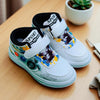 TYY White with Black Laces High Ankle Shoes SH7033A