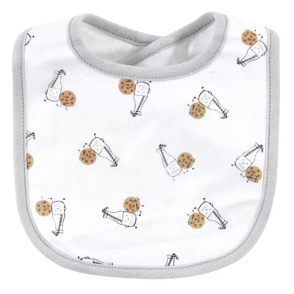 HB 5 Pieces Bibs & Socks Set, Milk and Cookies BB2019A