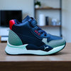 Navy Blue & Gray PMA High Ankle Shoes SH7051B