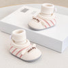 JF Primum Cream & Blush Pink Baby Winter Booties with Socks BTS9127C