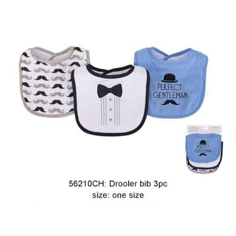 HB Perfect Gentleman Pack of 3 Towel Bibs BB2027