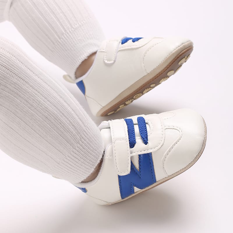 White & Blue Baby Shoes SH7120A