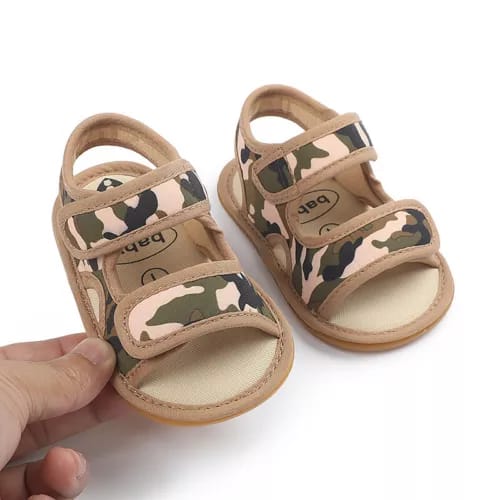 Coffee Color Camouflage Summer Cool Sandals SDL7534E