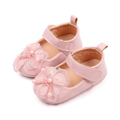 Pink New Girls Shoes Spring Autumn Princess PU Leather Shoes Cute Bowknot Toddler Shoes SH7108C