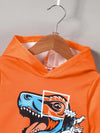 Dino-Mite Duo, Boys' Dinosaur Print Hoodie & Pants Set - Cozy Polyester Blend, Machine Washable - Perfect for Fall/Winter, Perfect for Outdoor TS6147A