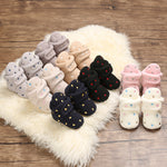 White Baby Fleece Warm Winter Shoes SH7132D