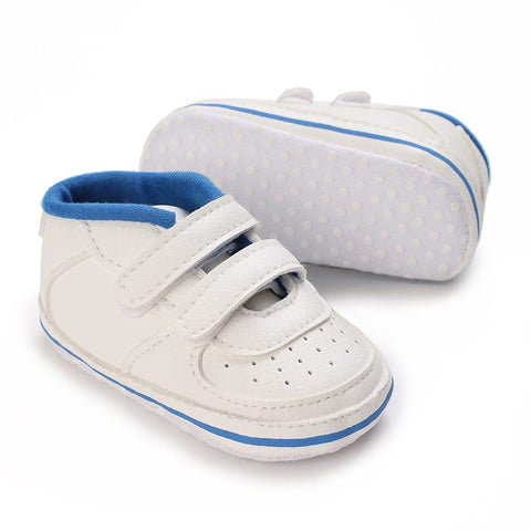 All-Season Toddler Blue & White Casual Booties BTS9104C