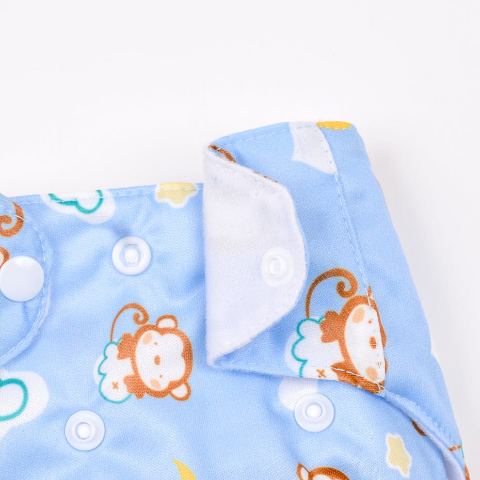 Blue Monkey Reusable Baby Infant Nappy Cloth Diaper BCP1017B