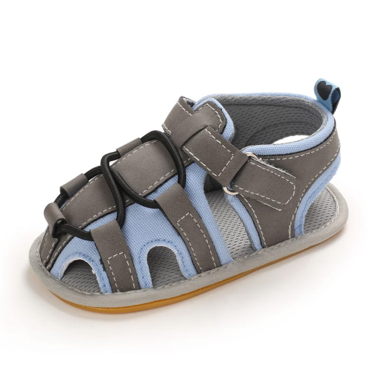 Gray & Blue Sandals SDL7508B