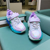 Purple with Laces & Lighting Sole Jogger Shoes SH7050B
