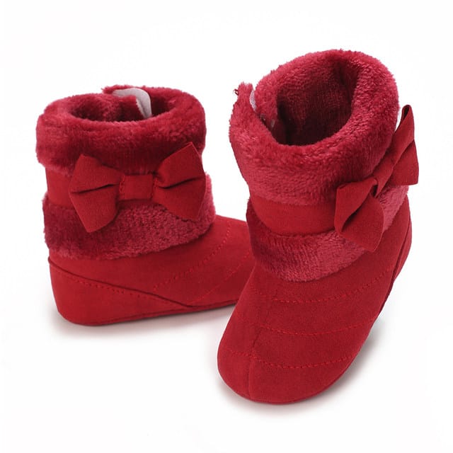 Red Cute Comfortable Baby Warm Shoes SH7148C