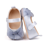 Silver Infant Baby Girls' Soft Sole Anti-Slip and Breathable Princess Shoes SH7109A