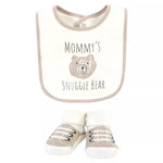 HB 5 Pieces Bibs & Socks Set, Snuggle Bear BB2019B