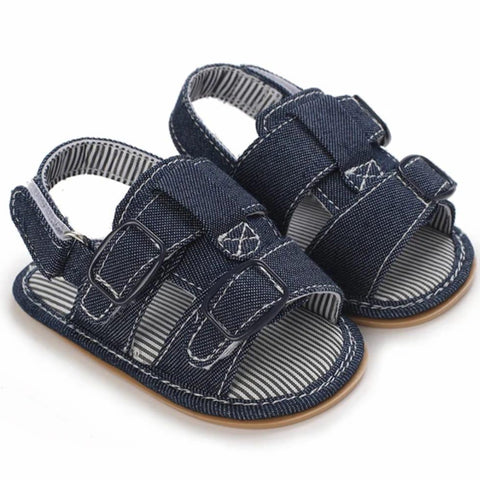 Denim Blue Soft Sole Sandals SDL7521