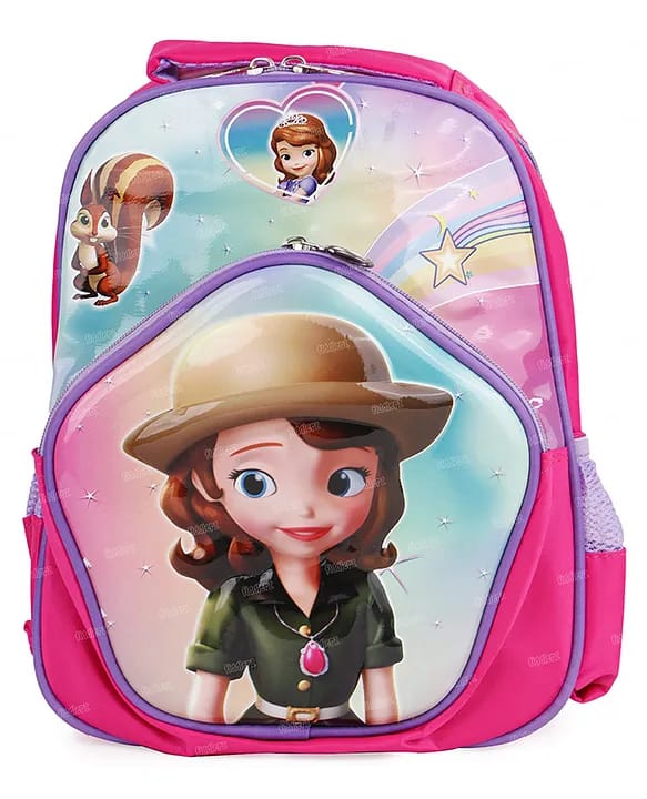 Premium Quality Pink Backpack Sofia Girls School Bag for Girls of Preschool, Prep and Nursery BG5536B