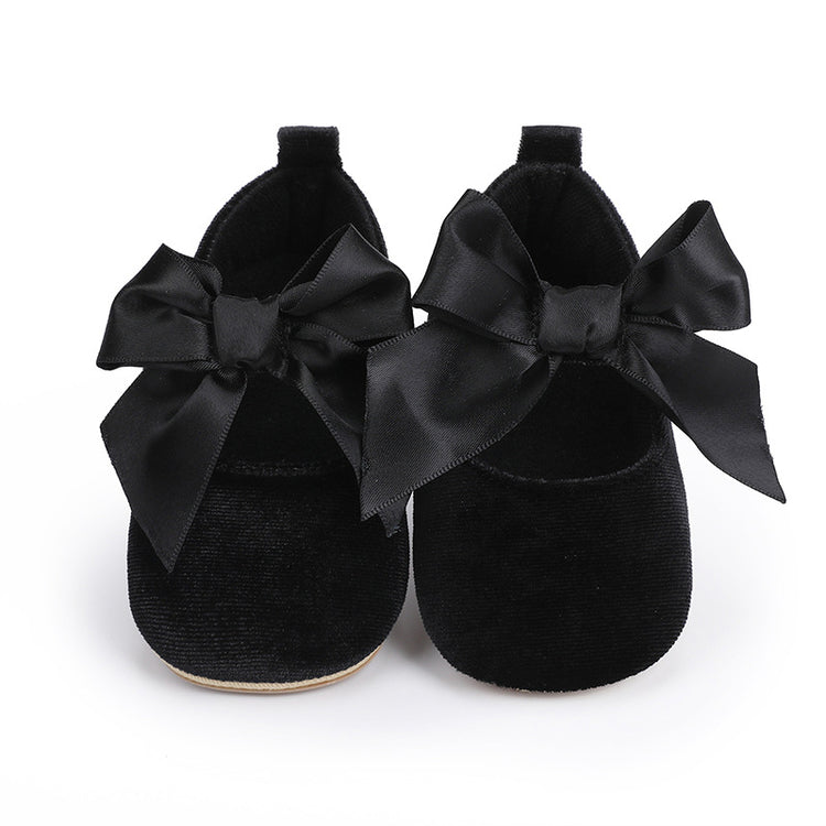 Black Fashionable Baby Girl's Shoes SH7142A