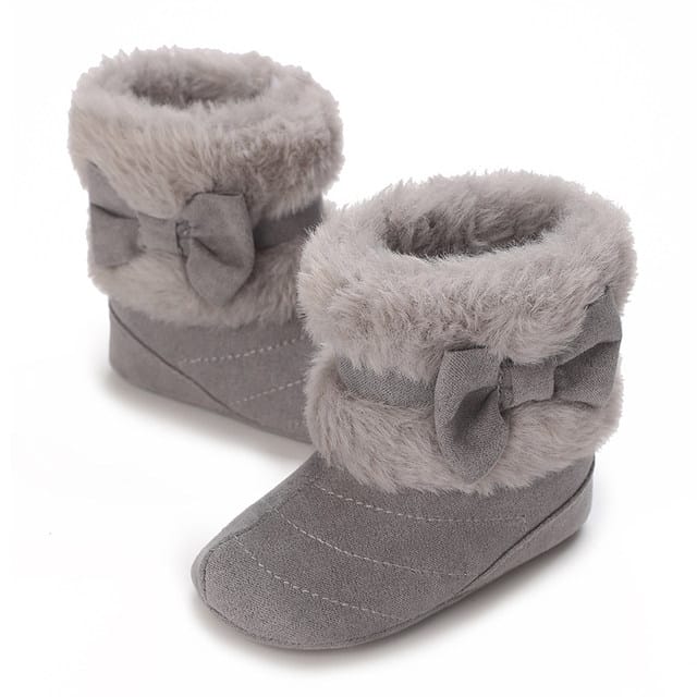 Gray Cute Comfortable Baby Warm Shoes SH7148A