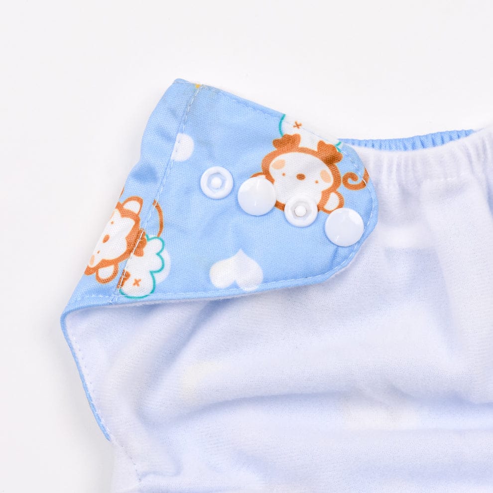 Blue Monkey Reusable Baby Infant Nappy Cloth Diaper BCP1017B