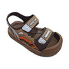 Children Brown Summer Sandals for Boys - Shoes - Soft-Soled Sandals SDL7572B