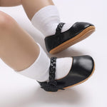 Baby Girls Black Classic Bowknot Shoes SH7099A