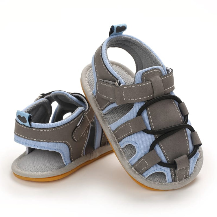 Gray & Blue Sandals SDL7508B