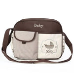 Brown Baby Diaper Bag Maternity Nappy Bag Waterproof Travel Stroller Bag BG5555A