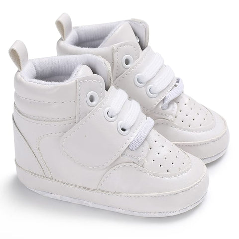 White Baby Fashion High Booties BTS9108A