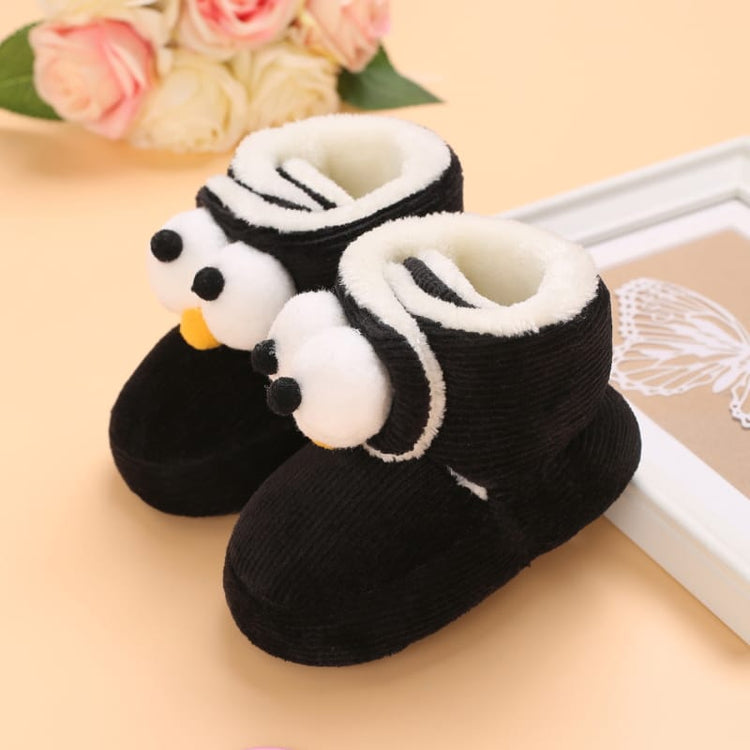 Balck Infant Fleece Warm Winter Shoes SH7129B