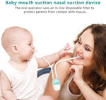 Blue Baby Safety Snotsucker (Manual Nasal Aspirator) Baby Nose Cleaner BCP1046A