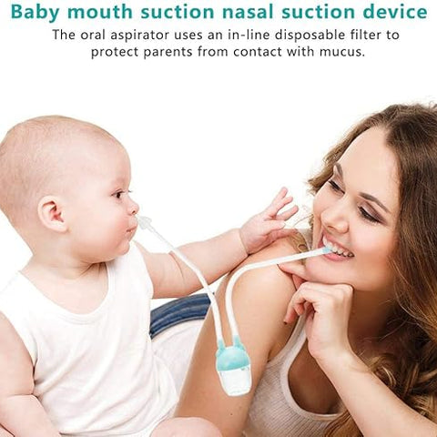 Blue Baby Safety Snotsucker (Manual Nasal Aspirator) Baby Nose Cleaner BCP1046A