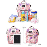 Pink Cat Face Cute Backpack Diaper Travel Bag BG5525B