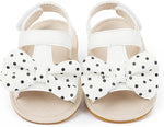 White Bowknot Summer Adjustable Sandals SDL7513B