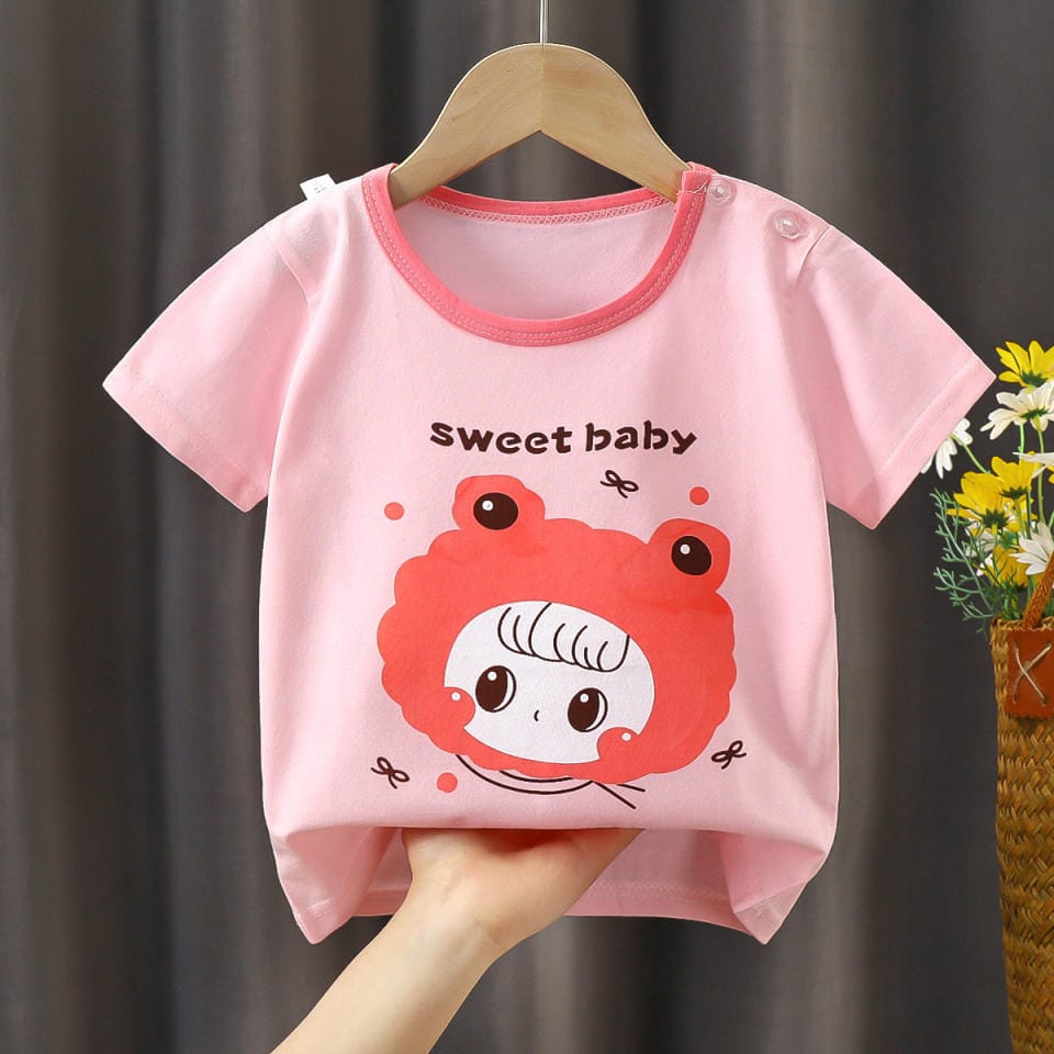 JF Baby Pink Sweet Baby T-Shirt TP6072B