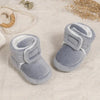 Silver Blue Baby Comfortable Corduroy Warm Shoes SH7131C