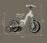 4-in-1 Kids Bicycle Steel Fork Design with 3 EVA Wheels Baby Tricycle Bike Pedal for Children BCP1051A