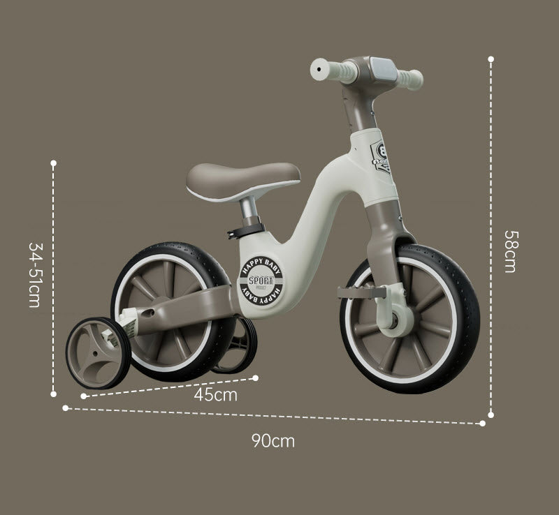 4-in-1 Kids Bicycle Steel Fork Design with 3 EVA Wheels Baby Tricycle Bike Pedal for Children BCP1051B