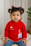 Red Fashion Sweater Cardigan SC6303D