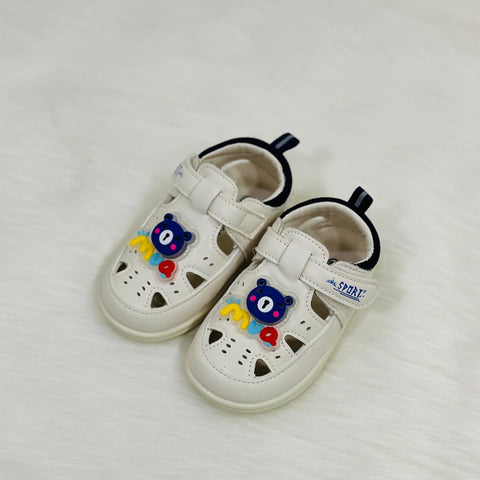 MUA White & Navy-Blue Baby Sandals SDL7526B