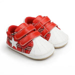 Red & White Star Non-Slip Baby Shoes SH7140A