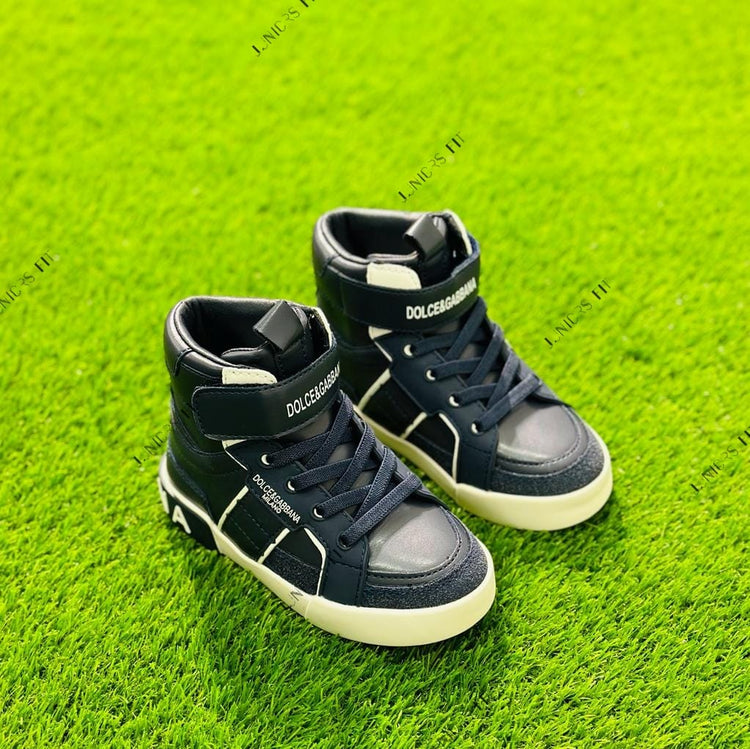 D&G Navy Blue High Ankle Shoes SH7054A