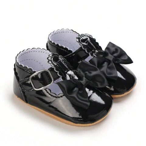 Baby Girls Casual Princess Black Shoes SH7092B