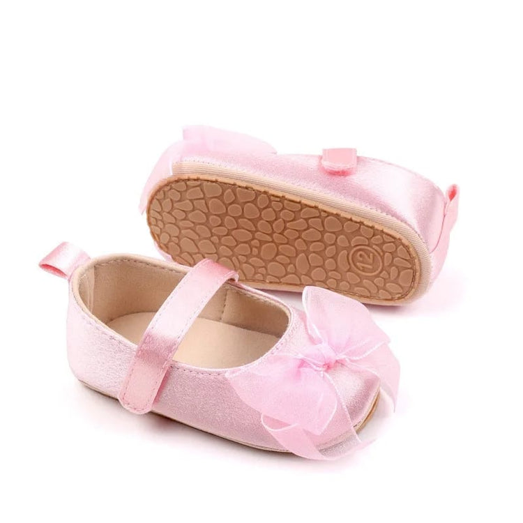 Pink Infant Baby Girls' Soft Sole Anti-Slip and Breathable Princess Shoes SH7109C