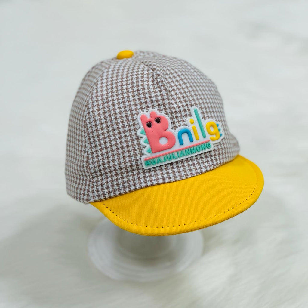 Fashion Baby Mustard & White Bling Cap CP5024A