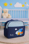 Navy Blue Baby Diaper Bag Maternity Nappy Bag Waterproof Travel Stroller Bag BG5531B